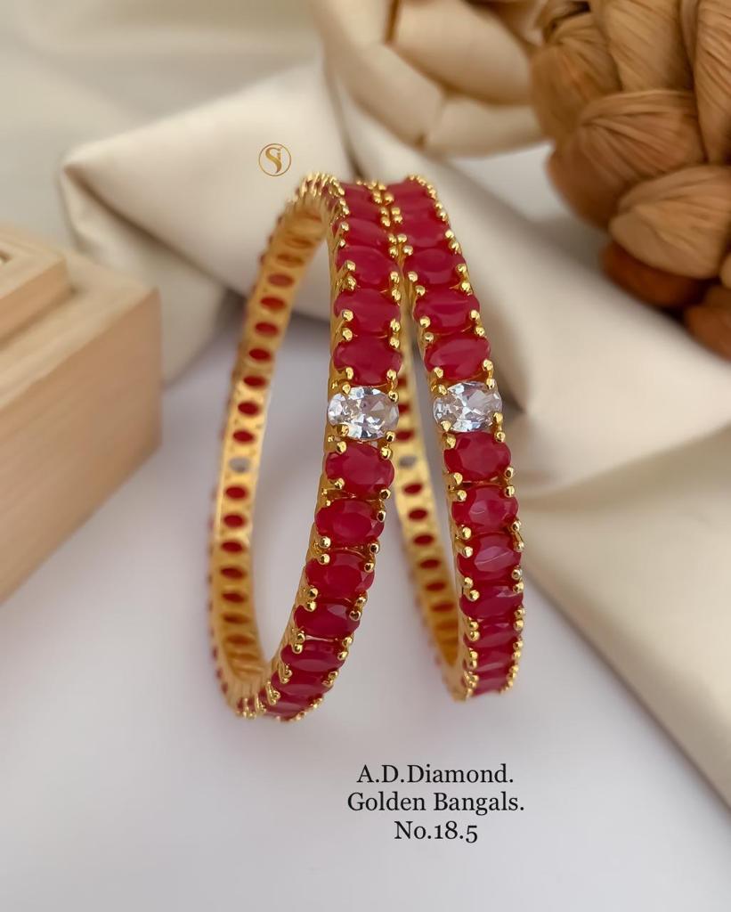 Designer AD Diamond Bangles 2 Catalog
